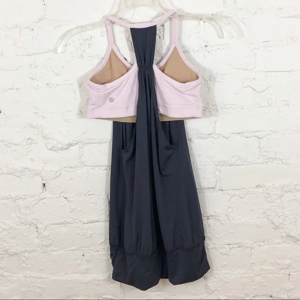 Lululemon No Limits Tank Gray and Light Pink - Picture 2 of 5